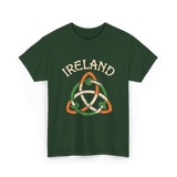 Ireland Celtic Knot Symbol T-Shirt - Forest Green