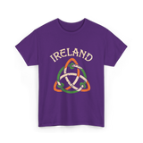 Ireland Celtic Knot Symbol T-Shirt - Purple