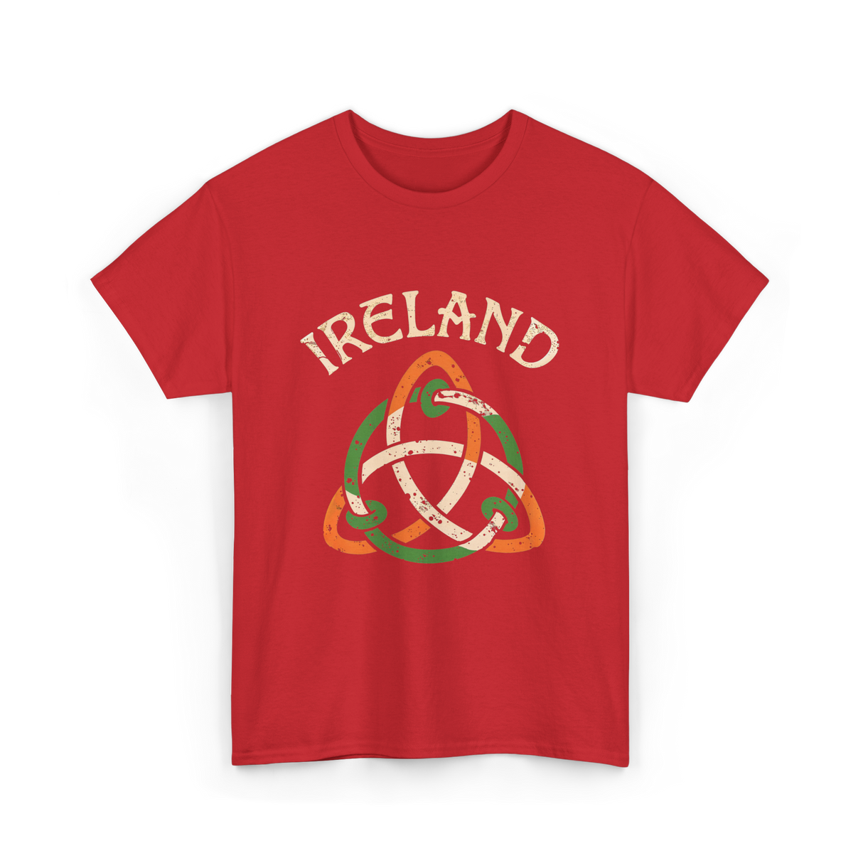 Ireland Celtic Knot Symbol T-Shirt - Red