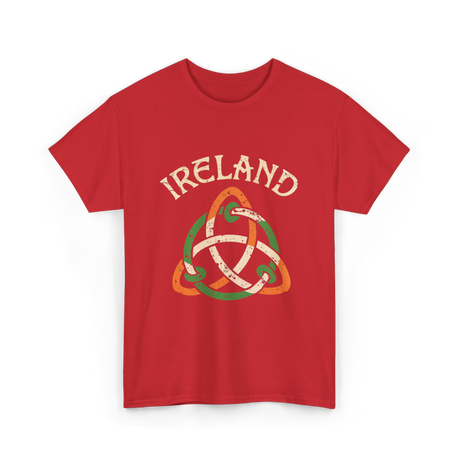 Ireland Celtic Knot Symbol T-Shirt - Red