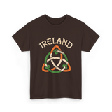 Ireland Celtic Knot Symbol T-Shirt - Dark Chocolate