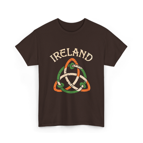 Ireland Celtic Knot Symbol T-Shirt - Dark Chocolate