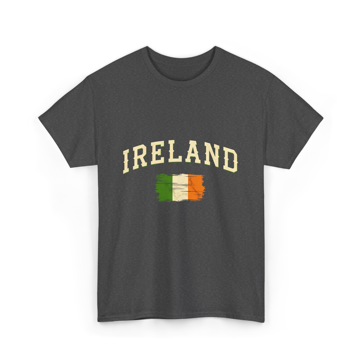 Ireland Flag Retro Ireland T-Shirt - Dark Heather