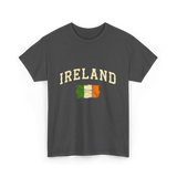 Ireland Flag Retro Ireland T-Shirt - Dark Heather