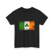 Ireland Flag Shamrock Ireland T-Shirt - Black