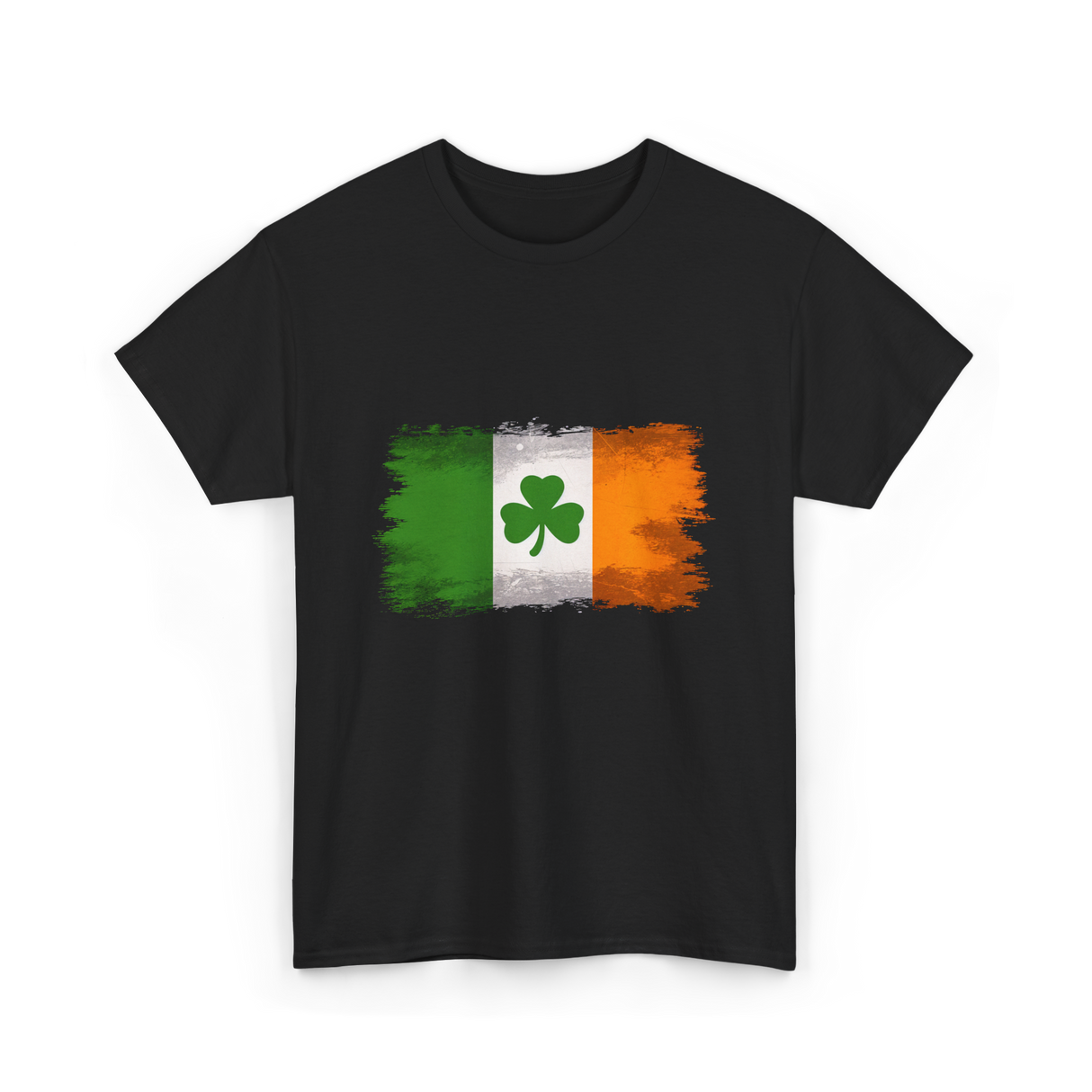 Ireland Flag Shamrock Ireland T-Shirt - Black