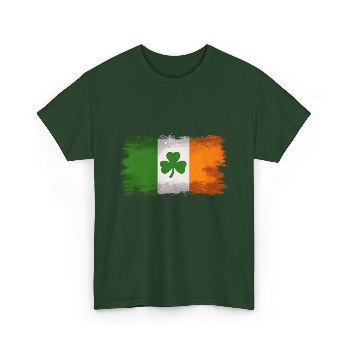 Ireland Flag Shamrock Ireland T-Shirt - Forest Green