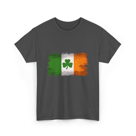 Ireland Flag Shamrock Ireland T-Shirt - Dark Heather