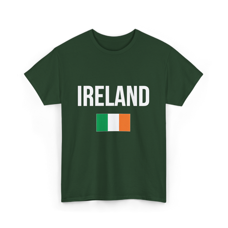 Ireland Irish Flag Ireland T-Shirt - Forest Green