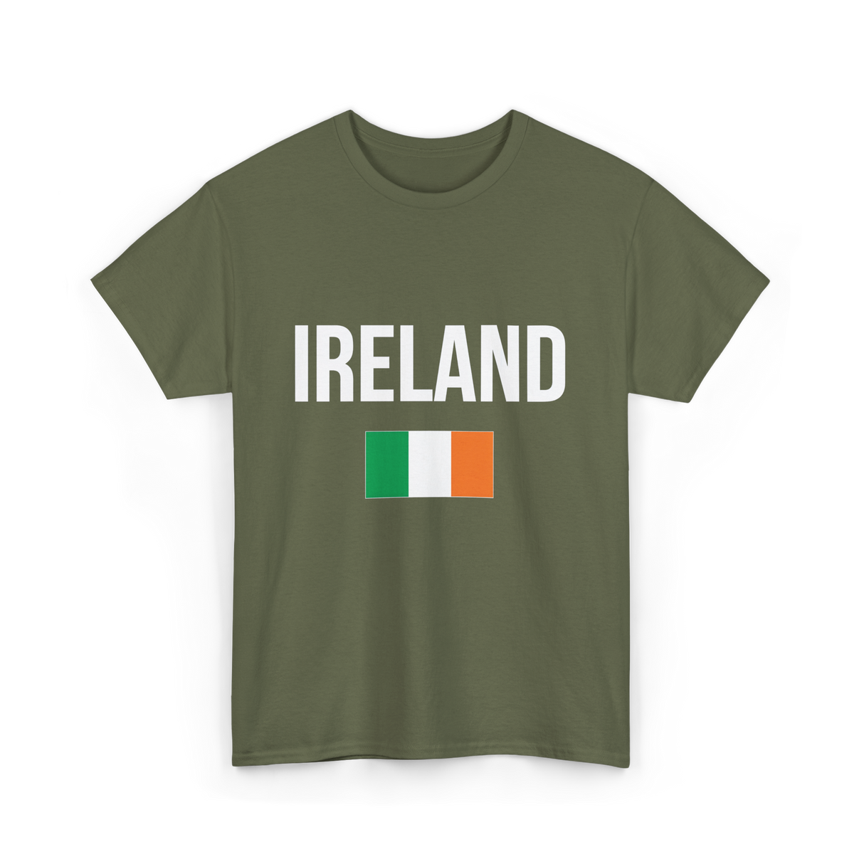 Ireland Irish Flag Ireland T-Shirt - Military Green