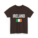 Ireland Irish Flag Ireland T-Shirt - Dark Chocolate