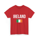 Ireland Irish Flag Ireland T-Shirt - Red