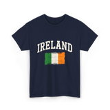 Ireland Irish Flag St. Patrick's Day T-Shirt - Navy