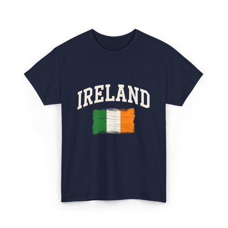 Ireland Irish Flag St. Patrick's Day T-Shirt - Navy