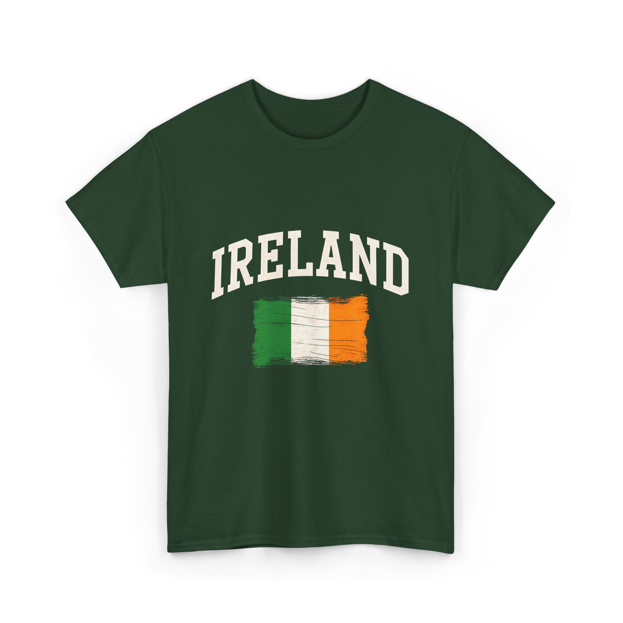 Ireland Irish Flag St. Patrick's Day T-Shirt - Forest Green