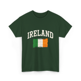 Ireland Irish Flag St. Patrick's Day T-Shirt - Forest Green