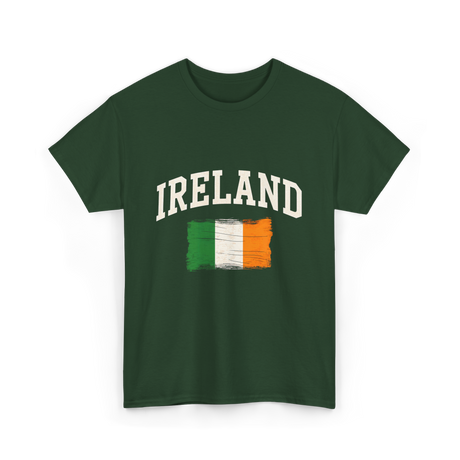 Ireland Irish Flag St. Patrick's Day T-Shirt - Forest Green