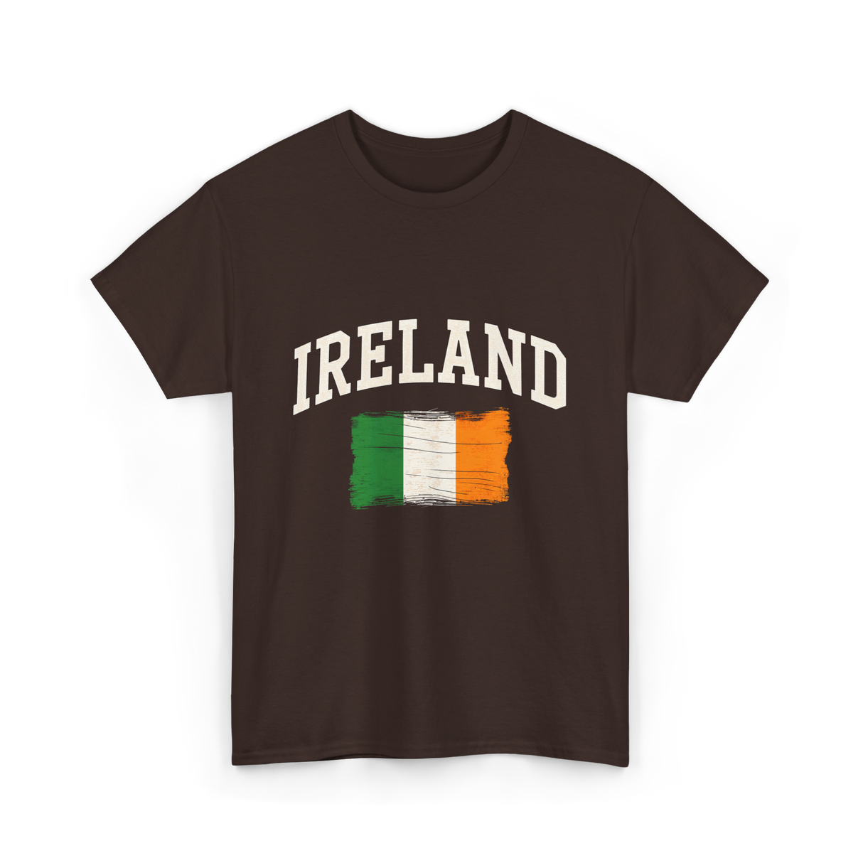 Ireland Irish Flag St. Patrick's Day T-Shirt - Dark Chocolate