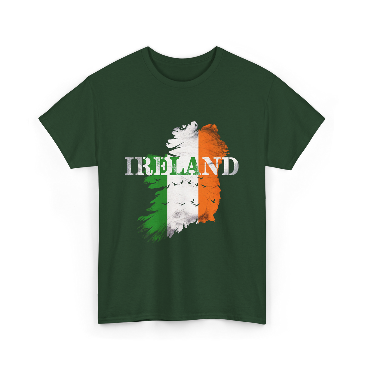 Ireland Map Ireland T-Shirt - Forest Green