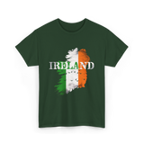 Ireland Map Ireland T-Shirt - Forest Green