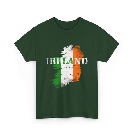 Ireland Map Ireland T-Shirt - Forest Green