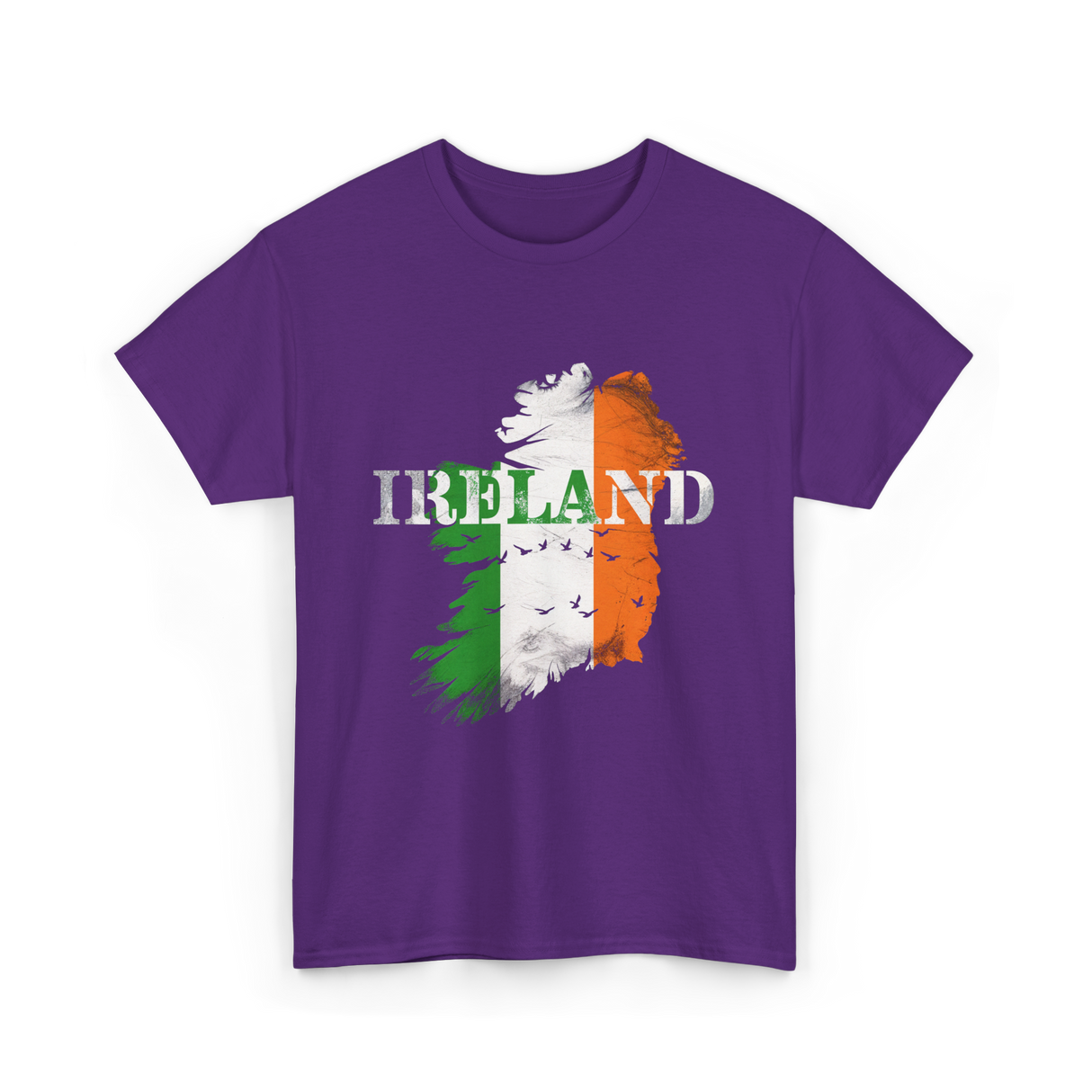 Ireland Map Ireland T-Shirt - Purple