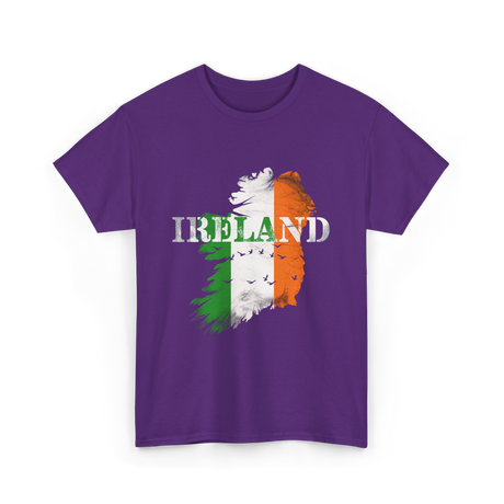 Ireland Map Ireland T-Shirt - Purple