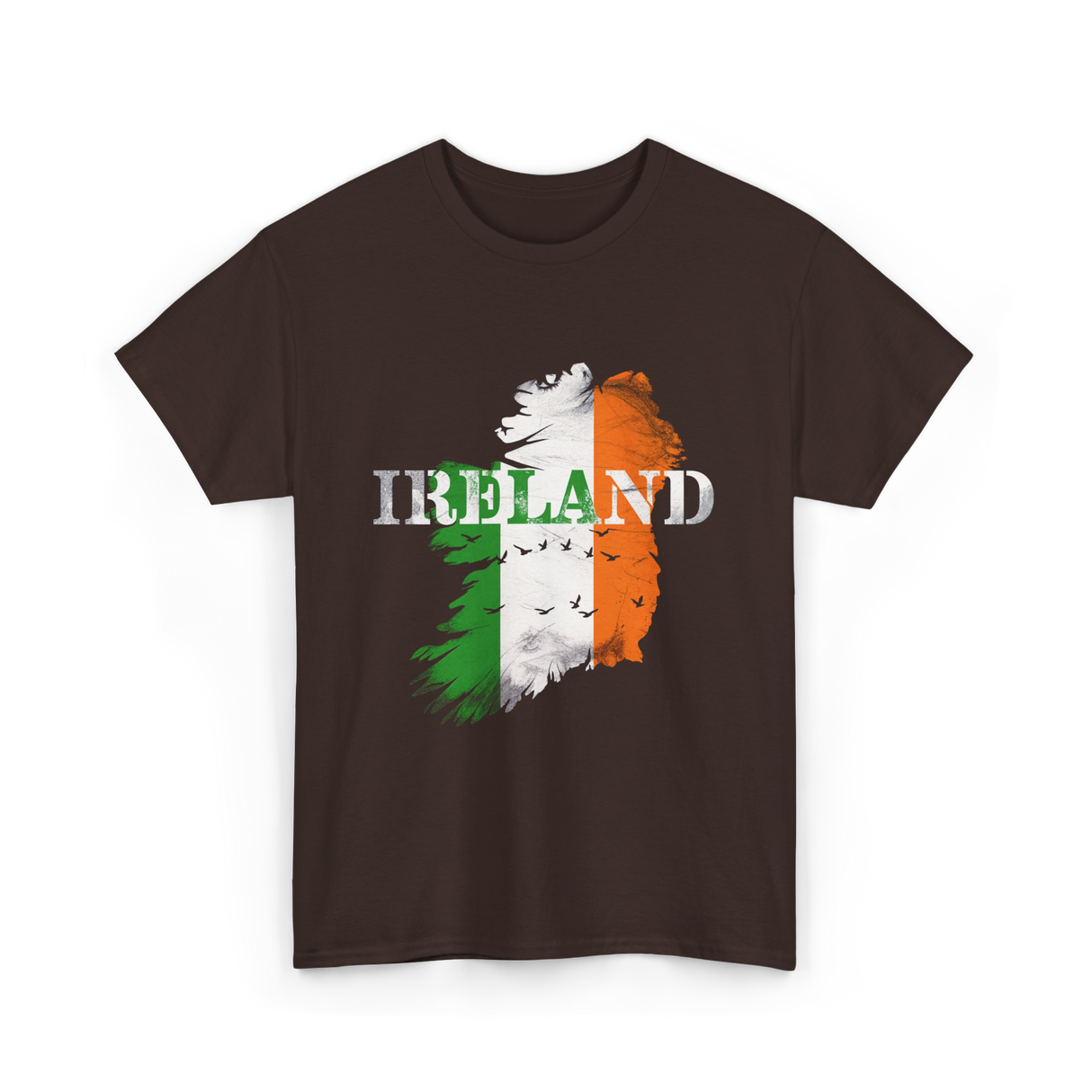 Ireland Map Ireland T-Shirt - Dark Chocolate