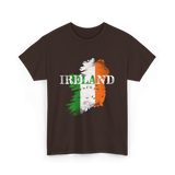 Ireland Map Ireland T-Shirt - Dark Chocolate