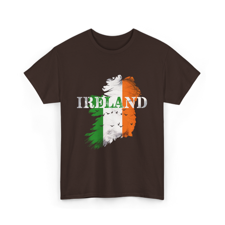 Ireland Map Ireland T-Shirt - Dark Chocolate