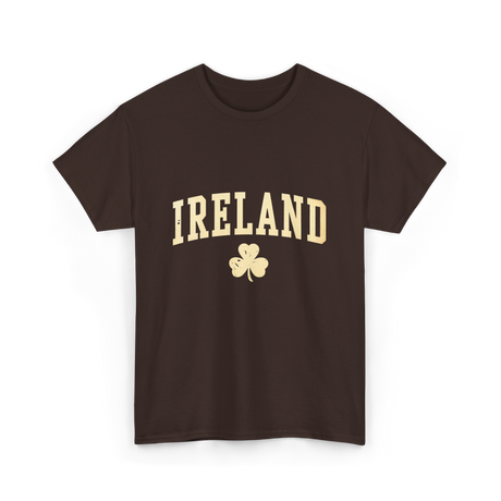 Ireland Shamrock Design Ireland T-Shirt - Dark Chocolate