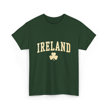 Ireland Shamrock Design Ireland T-Shirt - Forest Green