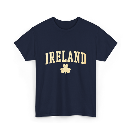 Ireland Shamrock Design Ireland T-Shirt - Navy