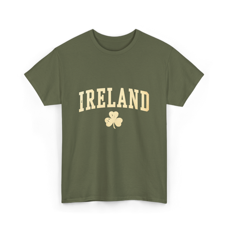 Ireland Shamrock Design Ireland T-Shirt - Military Green