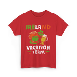 Ireland Vacation Team Irish Fun T-Shirt - Red