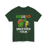 Ireland Vacation Team Irish Fun T-Shirt - Forest Green