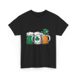 Irish Beer Mugs St Patrick's Day T-Shirt - Black