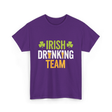 Irish Drinking Team Beer T-Shirt - Purple