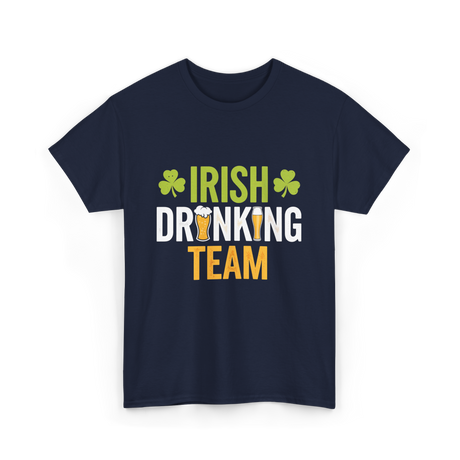 Irish Drinking Team Beer T-Shirt - Navy