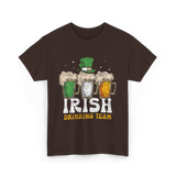 Irish Drinking Team Beer T-Shirt - Dark Chocolate