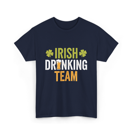 Irish Drinking Team Beer T-Shirt - Navy