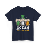 Irish Drinking Team Beer T-Shirt - Navy