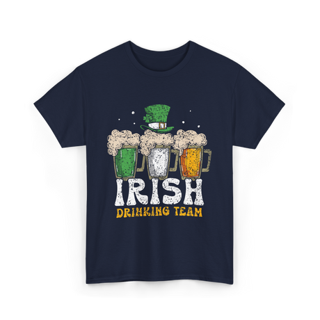 Irish Drinking Team Beer T-Shirt - Navy
