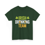 Irish Drinking Team Beer T-Shirt - Forest Green