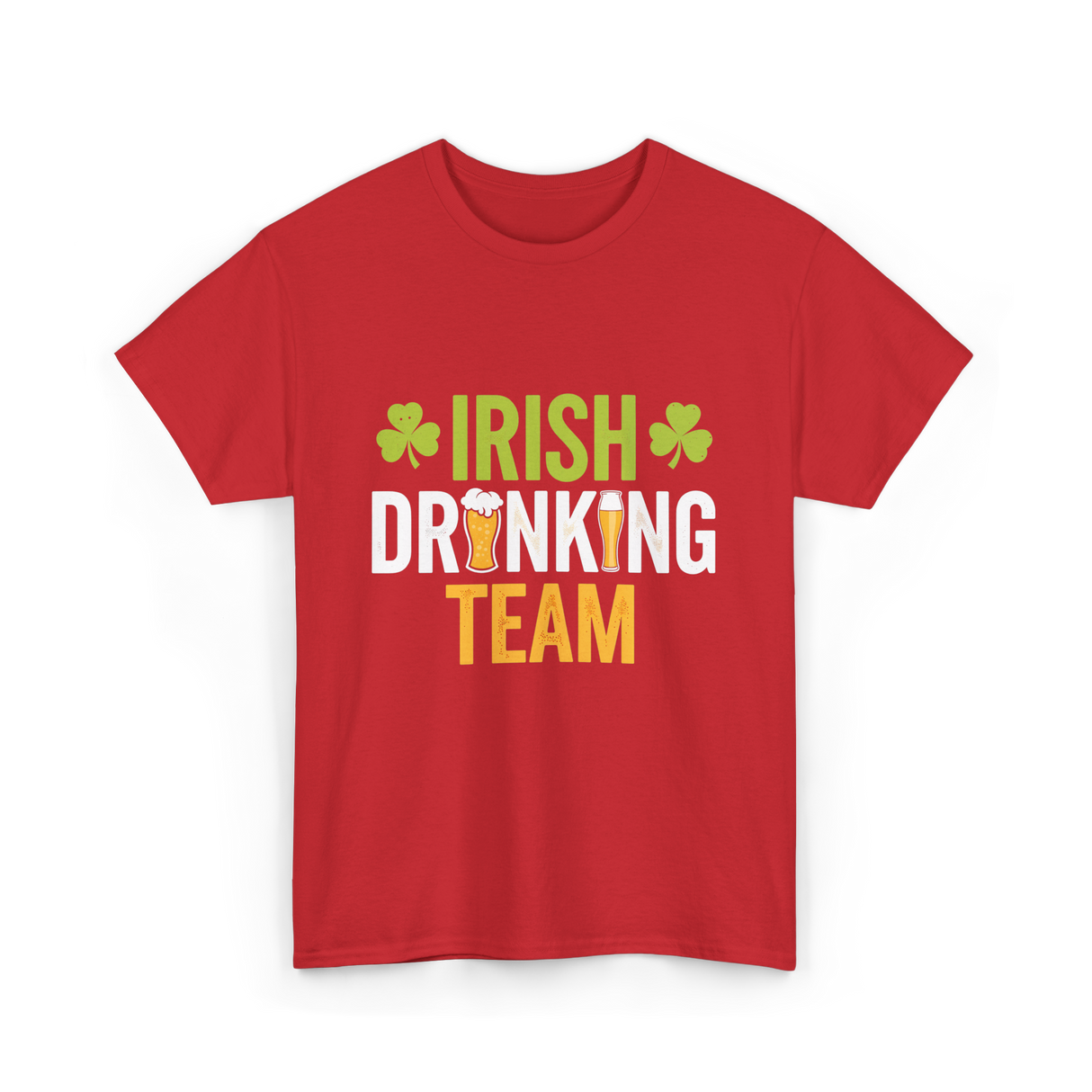 Irish Drinking Team Beer T-Shirt - Red