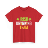 Irish Drinking Team Beer T-Shirt - Red