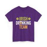 Irish Drinking Team Beer T-Shirt - Purple