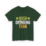 Irish Drinking Team Beer T-Shirt - Forest Green