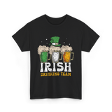 Irish Drinking Team Beer T-Shirt - Black
