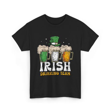 Irish Drinking Team Beer T-Shirt - Black